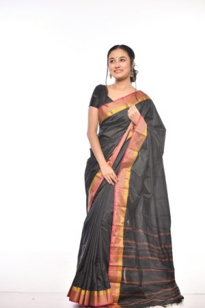 Classic Black South Silk Saree